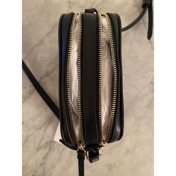 Ted Baker London Black Crossbody Purse with Gold Accents - Picture 4 of 5